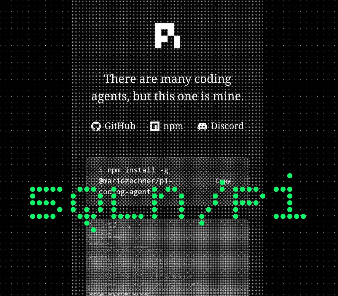 5QLN Agent running inside Pi for coding agent (pi.dev)