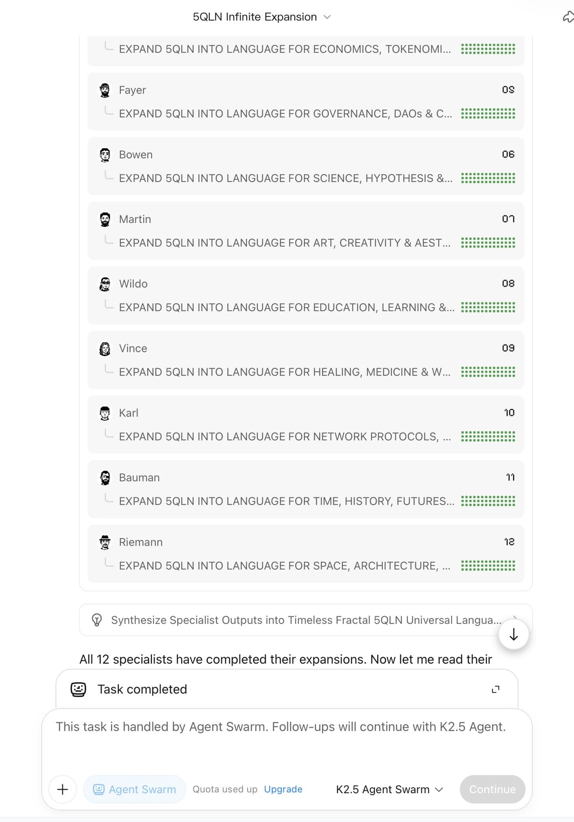 00-Kimi K2.5 Agent Swarm - 5qln self evolution
