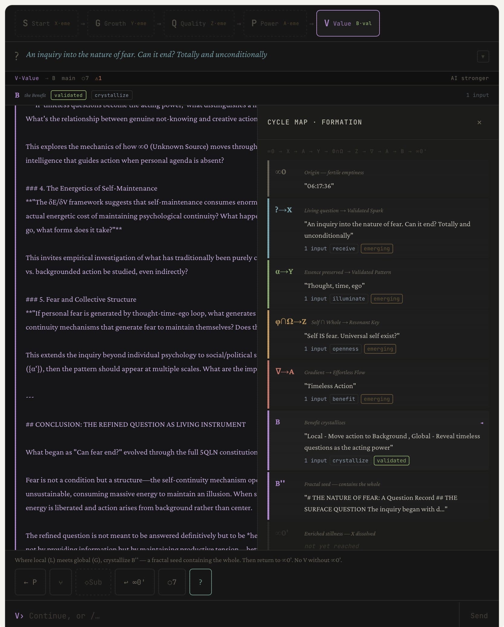 THE NATURE OF FEAR: A Question Record